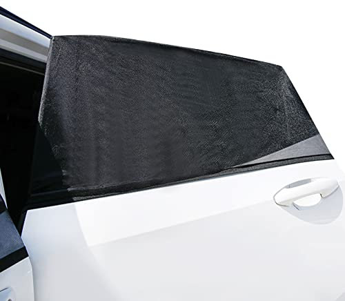 Car Window Shades,2 Pack Car Sun Shades Blocking Mosquito Net for Baby,Breathable Mesh Car Rear Blinds,Protect Kids/Baby/Adults/Pets from Sun's Glare and Harmful UV Rays,Fits All (98%) Cars