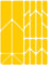 Riesel Design - „re:Flex Plus“ Fahrrad Reflektoren/Aufkleber Fahrrad/reflektierende Folie & Reflektor Aufkleber für Fahrräder oder Kinderwagen/Reflection Bike Sticker für Sicherheit - Yellow