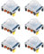 Dealikee 6pcs PIR Infrared Sensor IR Human Body Motion Module. Blue