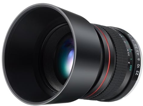 JINTU 85mm f1,8 Fotocamere Lenti per Manuale VerticaleLente Compatibile con Canon EOS 4000D 5D IV 90D 60D 70D 7D T7i T7s T7 T6s T6i T6 T5i T5 SL2 SL1