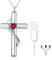 SOULMEET S925 Sterling Silber Urne Halskette für Asche Ich liebe dich für immer Kreuz Kremation Keepsake Anhänger Halsketten