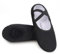 OLORA Ballettschuhe Damen Gymnastikschuhe Ballettschläppchen Ballerinas Tanzschuhe Flach für Grundschulkind-Schwarz 32 EU