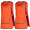 MISEMIYA - Paket 2 Einheiten - REINIGUNGSSCHÜRZE ARBEITSEINHEITLICHE KLINISCHE MEDIZINISCHE Reinigung TIERÄRZTLICHE SANITÄRE GASTFREUNDSCHA - Medium, Orange 21
