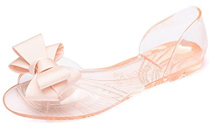 TangDao Durchsichtige Sandalen für Damen für den Sommer Flache Sandalen für Damen Strandschuhe für Damen