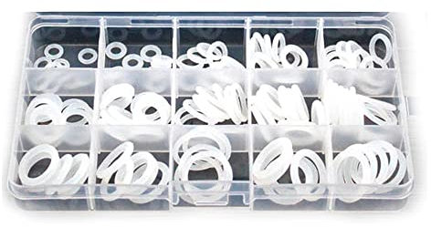Silikon O Ring Seal Nitril Waschmaschine Gummi -Set -Sortment -Kit -Set -Box -Ring,Water VMQ 125PCS