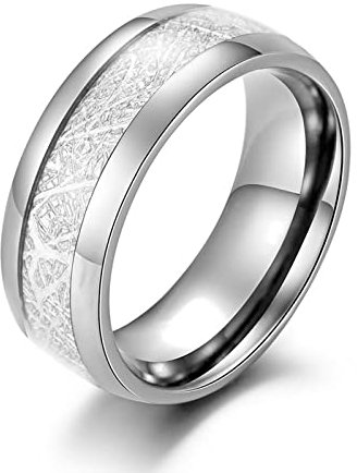 Stfery Eheringe Titan Carbon, Eheringe 67 Silber Eisseidenfolie Modeschmuck Hochzeitstag Geschenke