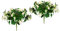 Künstlicher Fuchsienbusch Zierpflanze Fuchsien Busch Kunstpflanze Zimmerpflanze Blüten Blumen Kunstblumen Seidenblumen Unechte Deko Gefälschte Doppelblütenblätter Topfpflanze Hybrida Hort Flores
