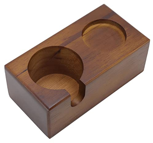 Alvinlite Holz Tamper Holder Station Tamper Station für 51-54mm Portafilter, Tamper und Distributor rutschfeste Kaffee Protafilter(Kaffee)