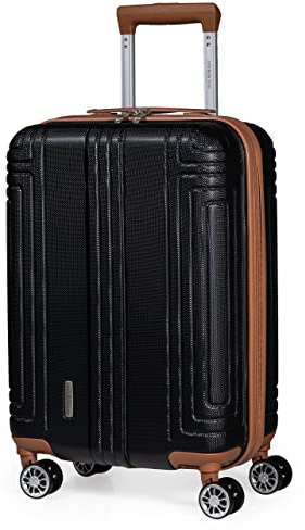 London Fog 53.3 cm (21 Zoll) ABS-Koffer – Kabinengenehmigt EasyJet, British Airways & Jet2,Hartschalen-Gepäck mit 8 Spinner-Rädern, S, Hartschalenkoffer mit Rollen