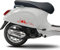 Kit 2 adesivi compatibili con PIAGGIO VESPA PRIMAVERA SPRINT GTS PX passione grafica completa colore a scelta Cod.1840 (032 ROSSO)
