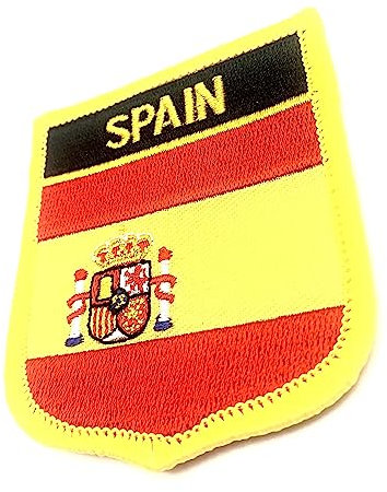 Parche bordado con la bandera de España para coser o planchar con la bandera de España