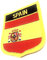 Parche bordado con la bandera de España para coser o planchar con la bandera de España