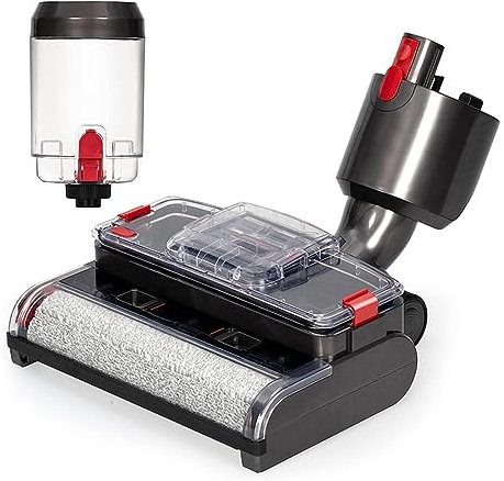 ORCOW Electric Wet Dry Mopping Head Compatible With Dyson V15 V8 V7 V10 V11 Vacuum Cleaner, Automatic Cleaning Roller Brush Compatible With Hard Floor