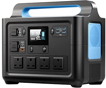 VDL Portable Power Station,1500W/1228Wh Electric Generator LiFePO4 Battery Solar Charging Generators for Outdoor Camping Home Backup, with 4 AC Outlets 230V/1500W (2000W Peak), DC/USB/Type C Ports