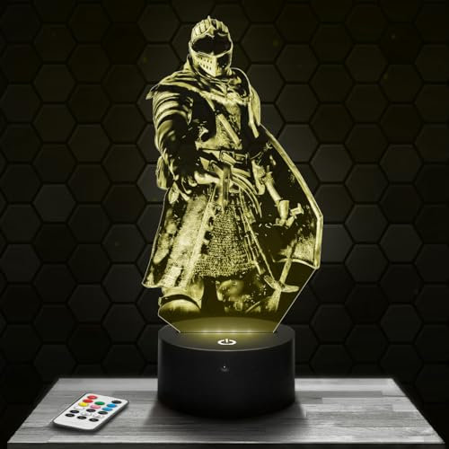 Lampada Dark S decorazione per camera da ragazzo Lampada 3D Dark S oggetto Gaming Gamer Videogiochi idea regalo decorazione Idea Regalo Natale adolescente originale