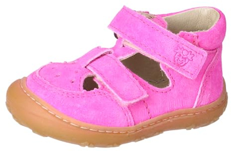 RICOSTA Mädchen Kletthalbschuhe ENI, Baby und Kleinkinder Lauflernschuhe, Weite: Mittel, lose Einlage, Halbschuhe, Sportschuhe, neonpink (341), 22 EU