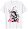 Dragon japonais en fleurs de cerisier style rétro années 80 T-Shirt