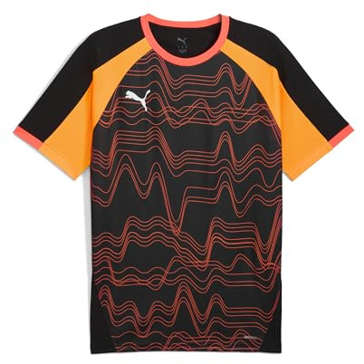 PUMA Herren individualLIGA Graphic Jersey Trikots, PUMA Black-Glowing Red, XL