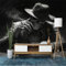 3D Fototapete Gothic-Kunst-Horror-Schädel Tapete Fototapeten, Schwarz Vliestapeten 400 x 280 cm (WxH) Wandtapete Moderne Wand Dekorieren für Schlafzimmer Wohnzimmer