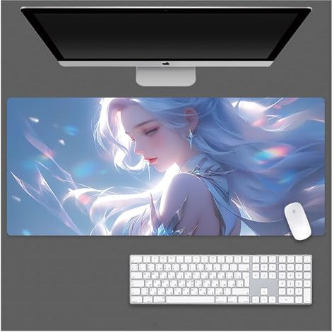 Tapis De Souris Gamer Seraphine Tapis De Souris De Jeu For Ordinateur Portable, Tapis De Bureau, Tapis De Souris Animé, Tapis De Souris De Jeu, Clavier PC Étendu, Imperméable Et Antidérapant(D,900x400