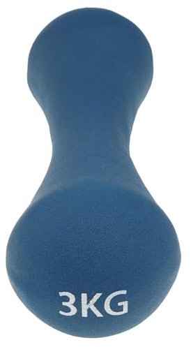 Deuser NEOPREN KURZHANTELN 2er Set (3,0 Kg - Blau) | Hervorragende Griffigkeit und Rutschfestigkeit | Stabiles und langlebiges Hanteln Set dank Gusseisenkern | Mini Hanteln | Dumbbell Set