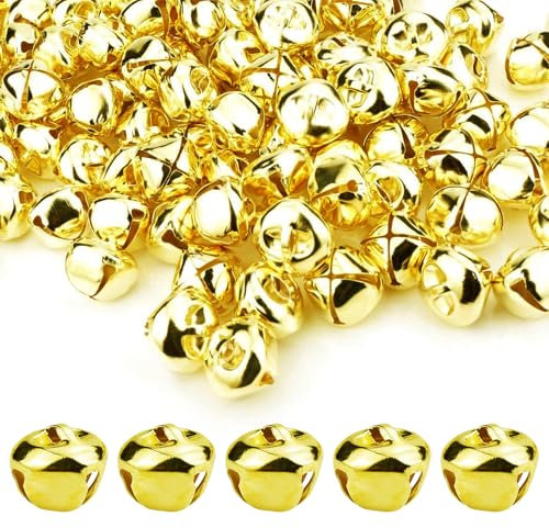 Campanellini, 50 Pezzi Campanelle Natalizie, mini campane natalizie, Metallo Campanellini, Campanelli Natalizi, Campanellini Sonagli Piccoli, Per la Decorazione di Ornamenti Per Feste di Natale DIY