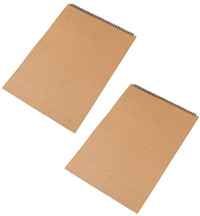 KONTONTY 2stücke Zeichenpapier Skizzenblock Handzeichnungsbuch Leeres Skizzenbuch Für Studenten