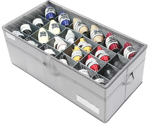 LUVHOMEE Schuhorganizer für Closet, Passt 24 Paare, große Schuhschrank, Schuhbox mit Durchsichtigem Deckel, Starke Aufbewahrungskiste für Schuhaufbewahrung, Platzsparender Shoe Rack mit Griffen, Grau