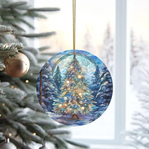 Stained Glass Christmas Ornament - Clearance Festival Tree Decor