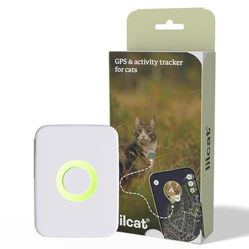 Lilcat 2 GPS & Activity Tracker für Katzen | Wasserdicht, leicht, stoßfest | Live-GPS-Tracking & Standortverlauf | Schrittzähler & Aktivitätsmonitor | Made in Norway | Für alle Katzenrassen