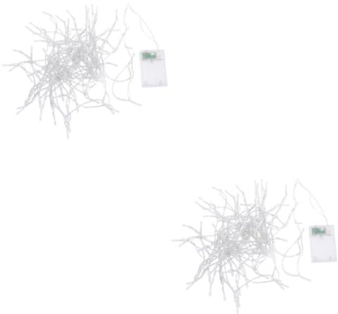 Hemobllo 2stücke Lichterkette Für Außen Mit Batterie Warmweiße Leds Für Weihnachtsdekoration Partys Und Hochzeiten Sanftes Licht Einfach Zu Lagern Vielseitig Einsetzbar