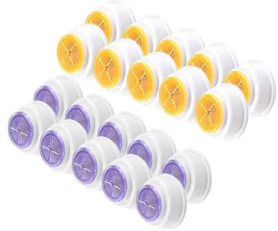 getuse 20 soportes para paños de cocina de montaje en pared, estante adhesivo con mandíbulas de silicona, amarillo y morado