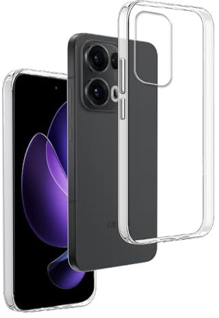 Cover in Gel TPU Trasparente per Oppo Reno 13 5G, Ultra Sottile 0,33 mm, Morbido Flessibile, Custodia Silicone