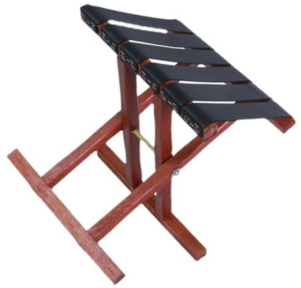 Toddmomy Klappbarer Leichter Holz Campinghocker mit Großer Tragfähigkeit und Tragbarem Design für Outdoor Aktivitäten und Angeln