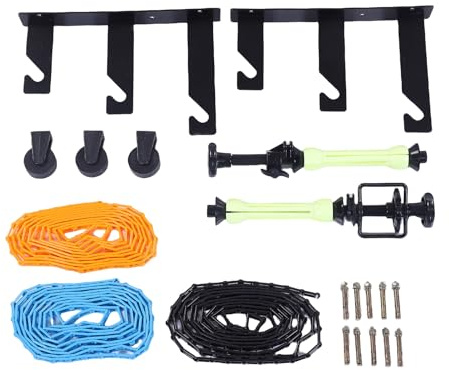 TOPINCN Photography Backdrop Roller Support System, 3 Roller Wall Mounting 3 Axes Wall Support System for Effortless Movement Background Support