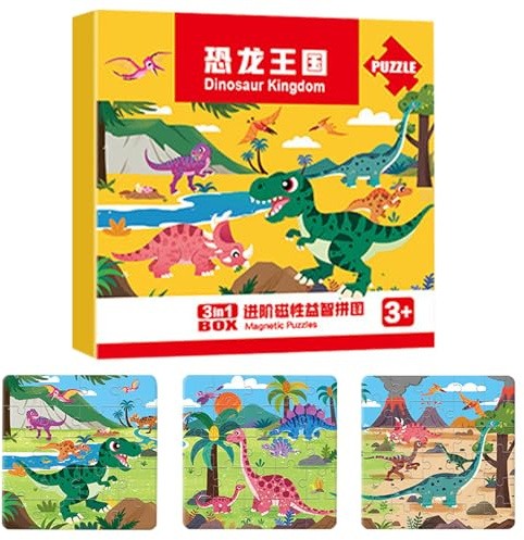 Magnetisches Puzzlebuch – Montessoři Toys | Lernreise-Puzzle für und Mädchen im Alter von 2-6 | Magnetisches Lernpuzzle für Autoren von Autos für Kinder