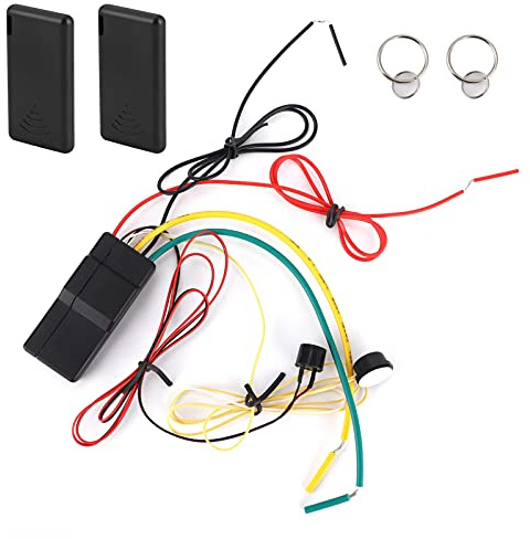 Acouto Système d'alarme de Détournement d'Antidémarrage de Moteur 2,4 GHz pour Véhicules DC12 V, Antidémarrage Facile à Installer pour Voiture EmUniversal Car Antidémarrage