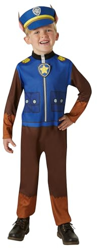 Rubie's offizielles PAW Patrol Chase-Kostüm – Kleinkinder von 2 bis 3 Jahren, Größe 98 cm