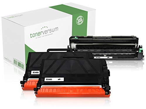 Spar-Set 2X Toner & 1x Trommel kompatibel zu Brother TN-3480 DR-3400 für HL-L5000d HL-L5100dn HL-L5100dntt DCP-L5500dn MFC-L6800dw MFC-L5750dw HL-L5100dnt