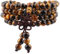 mookaitedecor Tibétain Mala Bracelet 108 Perles Pierres Élastique Collier Bouddhistes Chakra,Oeil de Tigre