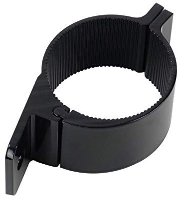 Hansen Styling Parts Universell passende Schwarze Aluminium-Rohrschelle ø 75 bis 78mm für Lampenbügel, Frontbügel, Überrollbügel etc. 75-78 mm