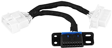 KIMISS OBD2 16Pin Stecker auf Dual Buchse Splitter Adapter Verlängerungskabel Y Kabel