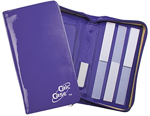 CalcCase Original Schutztasche Schutzhülle für Grafikrechner Leck-Violette, glänzende Schutzhülle in Lackoptik, edle Taschenrechner-Hülle - passend für alle gängigen Taschenrechner