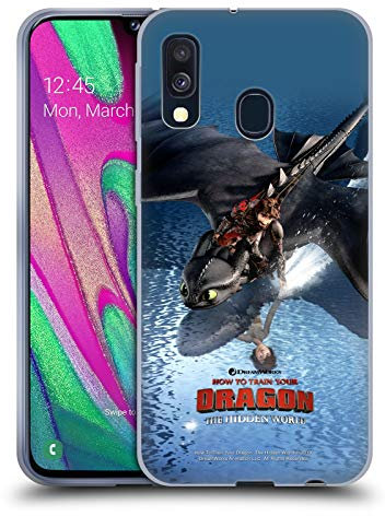 Head Case Designs Offiziell Offizielle How To Train Your Dragon Hiccup Und Toothless 2 III The Hidden World Soft Gel Handyhülle Hülle kompatibel mit Samsung Galaxy A40 (2019)