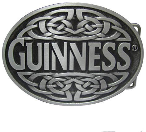 LKMY Celtic Oval Zinc Keltischer Knoten ovale Gürtelschnalle, Dark Metal für Damen und Herren