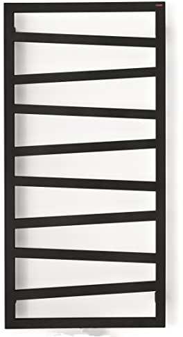anapont elektrischer Premium Badheizkörper ZigZag - schwarz - Timer-Funktion - Handtuchheizkörper - Badheizung elektrisch - Handtuchheizung - Made in Germany