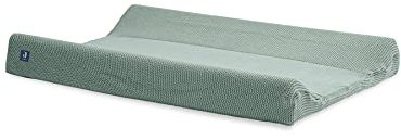 Jollein 022-503-65219 Wickelauflagenbezug Basic knit stone green (Gr. 50x70cm)