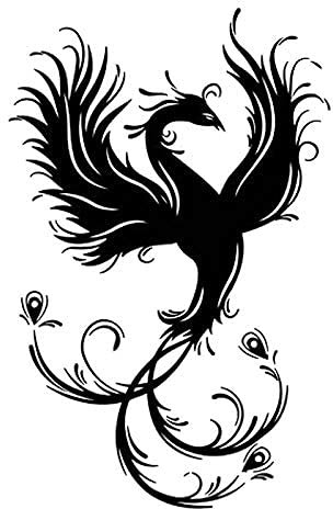 Phoenix Vogel Wandtattoo Alten Tier Vinyl Aufkleber Dekoration Künstler Zu Hause Zimmer Schlafzimmer Dekoration 57X88Cm