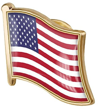TOSSPER 1pc Drapeau Américain Broche Badge Métal Émail Envers Broche Broche USA Etats-Unis d'un Poupille De Drapeau Pin Nouveauty Accessoire