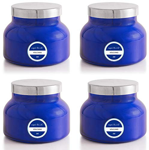 Capri Blue Kerze Volcano, 540 g, Blau, 4 Stück
